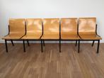 OPRUIMING  plywood bank 5-zits Roland Rainer jrn 50 60, Huis en Inrichting, Stoelen, Ophalen, Roland Rainer, Gebruikt, Drie