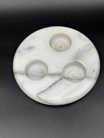 Marmeren Waxinelichthouder Rond - 15cm, Overige materialen, Wit, Nieuw, Ophalen of Verzenden