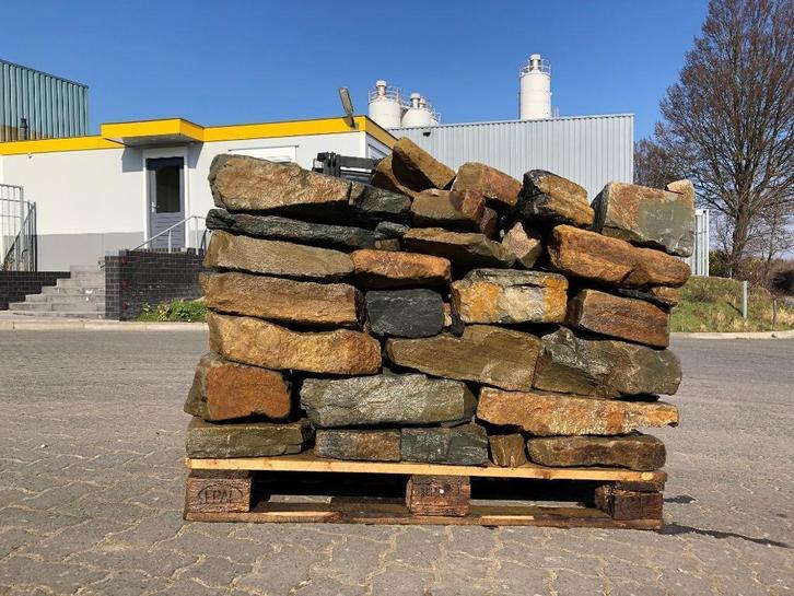 Handzame natuursteen stapelstenen metselblokken stapelblok, Tuin en Terras, Grind, Keien en Split, Nieuw, Kei, Multi, Overige materialen