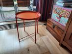 Bijzettafel met dienblad, Huis en Inrichting, Minder dan 55 cm, Rond, Zo goed als nieuw, Ophalen