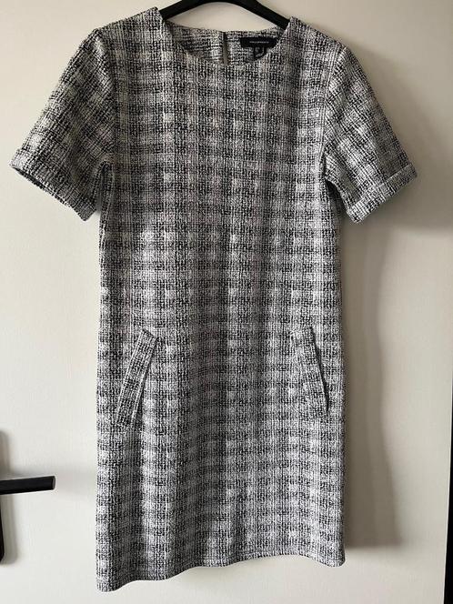 Atmosphere Jurk met Ruitstructuur, Kleding | Dames, Jurken, Zo goed als nieuw, Maat 34 (XS) of kleiner, Zwart, Boven de knie, Ophalen of Verzenden