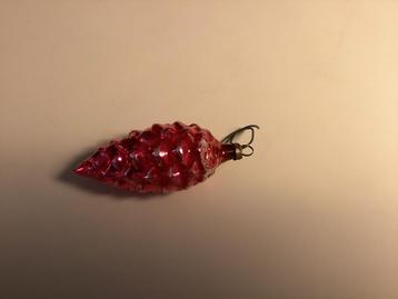 Vintage kerstbal rode denneappel beschikbaar voor biedingen