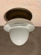 Twee mooie art deco plafond lampen, Huis en Inrichting, Lampen | Plafondlampen, Ophalen, Gebruikt, Glas, Art deco