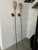 Duo wandlampen "fakkel" - degelijke kwaliteit, Ophalen, Zo goed als nieuw, Metaal