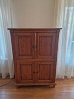 Tv/ computer kast grenen landelijk, Ophalen, Gebruikt, 70 tot 120 cm, 120 tot 170 cm