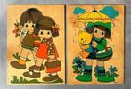 Jaklien Moerman XL schoolplaat vintage puzzel jaren 70, Ophalen, Gebruikt, Meer dan 50 stukjes, X