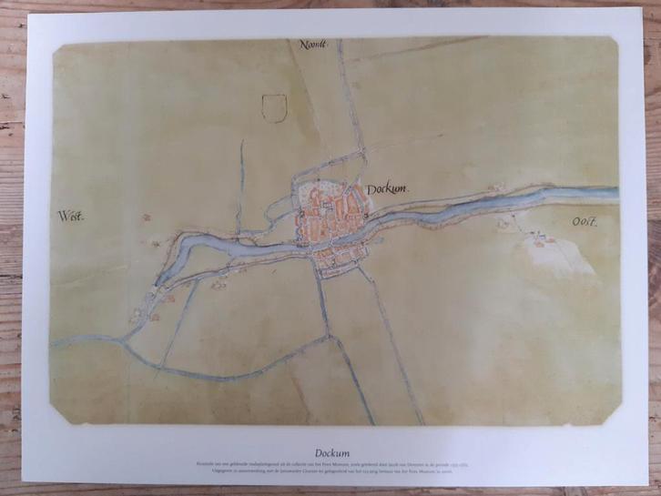 Historische tekeningen stadsplattegronden 11 Friese steden, Antiek en Kunst, Kunst | Etsen en Gravures, Ophalen