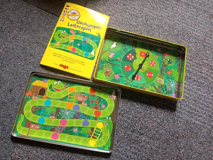 Haba jungle ladderspel, Hobby en Vrije tijd, Gezelschapsspellen | Bordspellen, Zo goed als nieuw, Ophalen of Verzenden