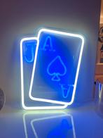 Neon Lamp Kaarten Aas Boer, Ophalen of Verzenden, Zo goed als nieuw, Kunststof