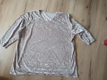beige velours shirt 56 58 beschikbaar voor biedingen