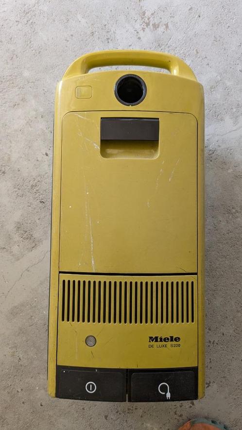 Miele De Luxe S220 Stofzuiger - Vintage Geel, Werkt - Met Sl, Witgoed en Apparatuur, Stofzuigers, Gebruikt, Stofzuiger, Minder dan 1200 watt