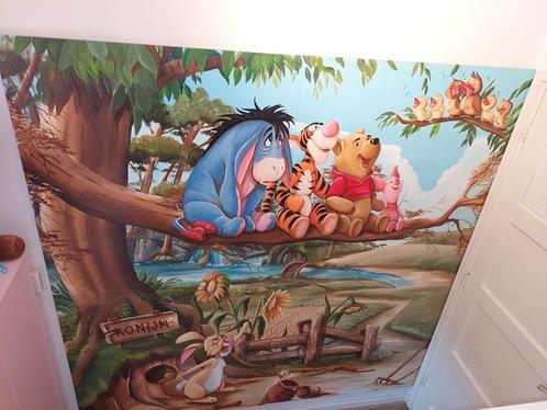 Winnie the Pooh houten wandpaneel 2 x 2 meter, Verzamelen, Disney, Zo goed als nieuw, Overige typen, Winnie de Poeh of vrienden
