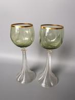 Josephinenhūtte wijnglazen Roemer glas Art Nouveau, Antiek en Kunst, Antiek | Glas en Kristal, Verzenden