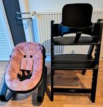 Zwarte Kidsmill Up! Meegroeistoel met Roze/Witte bekleding, Kinderen en Baby's, Kinderstoelen, Ophalen, Zo goed als nieuw, Meegroeistoel