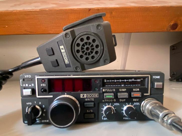Icom IC-25E 2 meter FM transceiver, Telecommunicatie, Zenders en Ontvangers, Gebruikt, Ophalen