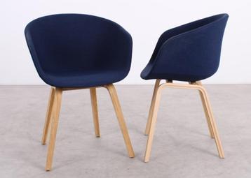HAY | AAC 23 | About A Chair stoel | Donkerblauw/hout beschikbaar voor biedingen