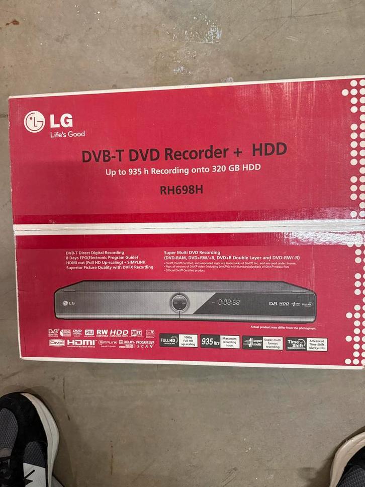 LG DVB-T DVD Recorder + HDD - RH698H, Audio, Tv en Foto, Decoders en Harddiskrecorders, Nieuw, Harddiskrecorder, Met dvd-recorder