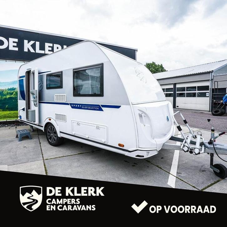 Knaus SPORT 420 QD Silver Selection Incl. mover (bj 2021), Caravans en Kamperen, Caravans, Bedrijf, 1000 - 1250 kg, Knaus, 6 tot 7 meter