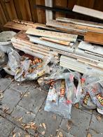 Partij gebruikt hout in een prima staat, Doe-het-zelf en Verbouw, Hout en Planken, Minder dan 25 mm, Ophalen of Verzenden, Zo goed als nieuw