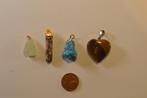 Edelstenen hangers, Jade buda, jaspis, turkoois, aragoniet, Ophalen of Verzenden, Nieuw