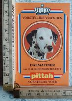 Vintage sticker Pittah vorstelijk voer hond Dalmatier, Verzamelen, Stickers, Overige typen, Ophalen of Verzenden, Zo goed als nieuw