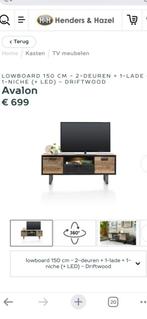 Henders & hazel avalon tv last 180 cm slechts €175,-, Huis en Inrichting, Kasten | Televisiemeubels, Ophalen, 150 tot 200 cm, Zo goed als nieuw