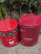 2 grote koffie opbergblikken, Verzamelen, Blikken, Ophalen of Verzenden, Gebruikt, Koffie, Overige merken