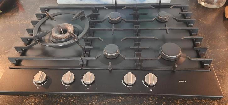 Atag HG7592EBA 5-pits gaskookplaat - Zo goed als nieuw!, Witgoed en Apparatuur, Fornuizen, Zo goed als nieuw, Inbouw, Gas, 5 kookzones of meer