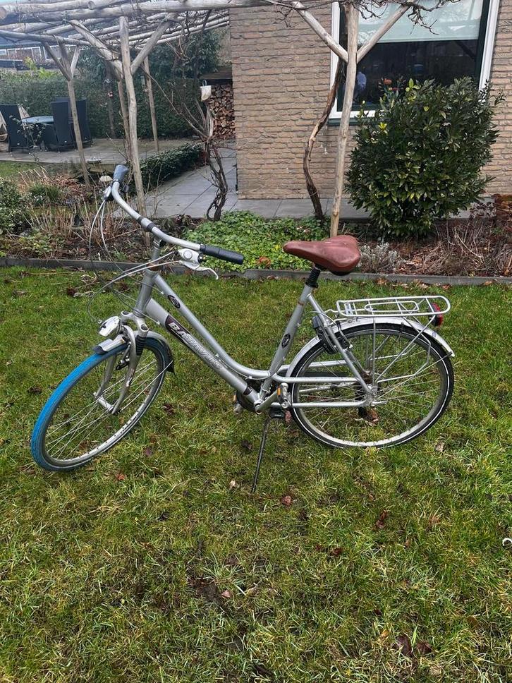 Stationsfiets/opknapfiets, Fietsen en Brommers, Fietsen | Dames | Damesfietsen, Gebruikt, Batavus, Versnellingen, 53 tot 56 cm
