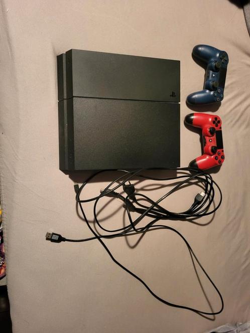 Playstation 4, Spelcomputers en Games, Spelcomputers | Sony PlayStation 4, Gebruikt, Pro, 500 GB, Met 2 controllers, Met games