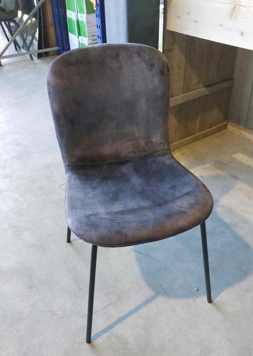 eetkamerstoelen – velvet antraciet 8x beschikbaar, Huis en Inrichting, Stoelen, Nieuw, Vijf, Zes of meer stoelen, Metaal, Overige materialen