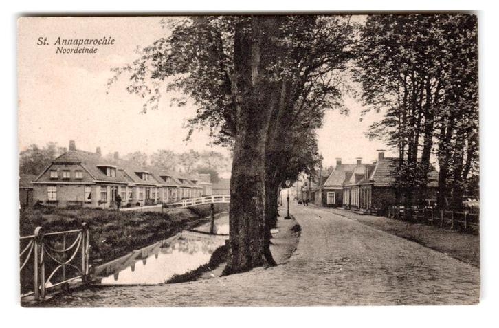 Sint Annaparochie, Noordeinde, Verzamelen, Ansichtkaarten | Nederland, Ongelopen, Friesland, 1920 tot 1940, Verzenden