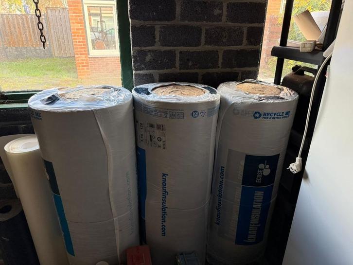 Isolatie, Doe-het-zelf en Verbouw, Isolatie en Afdichting, Nieuw, Glaswol, 12 cm of meer, 15 m² of meer, Ophalen