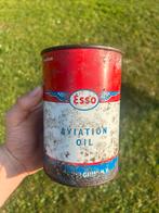 Olieblik olie blik oil can vintage esso aviation, Verzamelen, Ophalen of Verzenden, Gebruikt, Overige