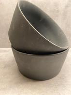 Schalen ø23cm krijtzwart 2 stuks, Huis en Inrichting, Keuken | Servies, Ophalen of Verzenden, Nieuw, Overige stijlen, Schaal of Schalen