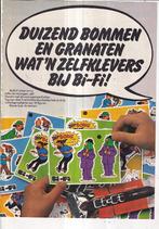 Retro reclame 1977 Bi-Fi Zwan spaaractie Kuifje stickers, Verzamelen, Overige typen, Ophalen of Verzenden