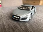 Maisto 1/18 Audi r8 zilver zonder doos, Ophalen, Zo goed als nieuw, Auto, Maisto