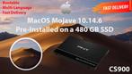 macOS Mojave 10.14.6 Voor-Geïnstalleerde PNY SSD 480GB OSX, Nieuw, MacOS, Ophalen of Verzenden