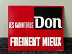 Mooi DON remvoering Franstalig bord. O.T.M. Brux. 1969., Ophalen of Verzenden, Gebruikt, Reclamebord