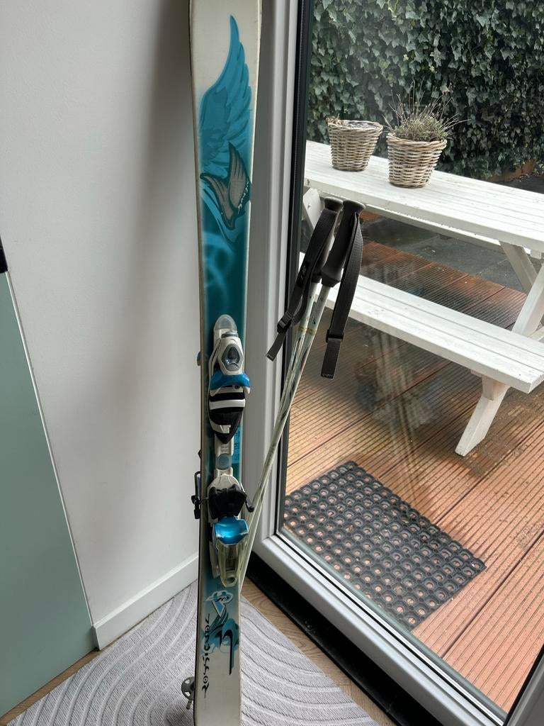 Rossignol Bandit Dames Ski's 158cm + Stokken, 140 tot 160 cm, Gebruikt, Rossignol, Ophalen of Verzenden
