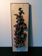 Retro Muur Tableau Decoratie Relief Druiven Oogst 1950, Verzamelen, Retro, Ophalen of Verzenden, Huis en Inrichting