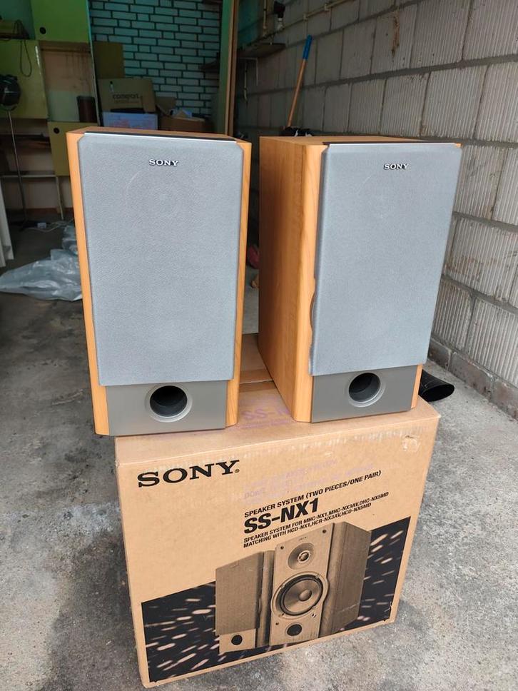 Mooie Sony SS-NX1 Speakers en hifi set, Audio, Tv en Foto, Luidsprekers, Zo goed als nieuw, Front, Rear of Stereo speakers, Minder dan 60 watt