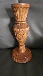 Unieke houten  kandelaar, Ophalen of Verzenden