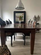 Robuuste tafel hout 240x110, Ophalen, Gebruikt, 100 tot 150 cm, 200 cm of meer