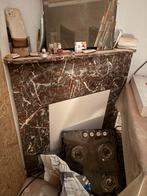 Rode echt marmeren schouw uit jaren 30 huis, Huis en Inrichting, Haarden, Ophalen, Gebruikt, Vrijstaande haard, Overige soorten