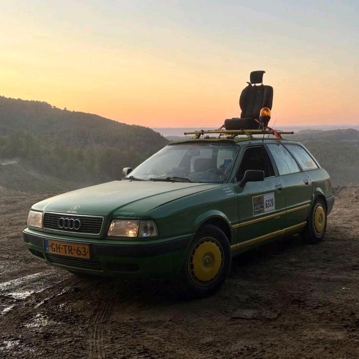 Audi 80 2.0 S Avant 66KW E2 1993 Groen, Auto's, Audi, Particulier, Airbags, Dakrails, Mistlampen, Radio, Trekhaak, Benzine, Euro 1