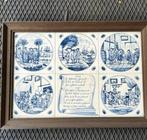 Antieke tegel scilderij De Leidsche Fles Handpainted, Antiek en Kunst, Ophalen of Verzenden