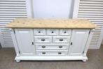 Prachtig wit landelijk dressoir ladekast, Huis en Inrichting, Kasten | Dressoirs, Ophalen, Gebruikt, 150 tot 200 cm, Onbekend