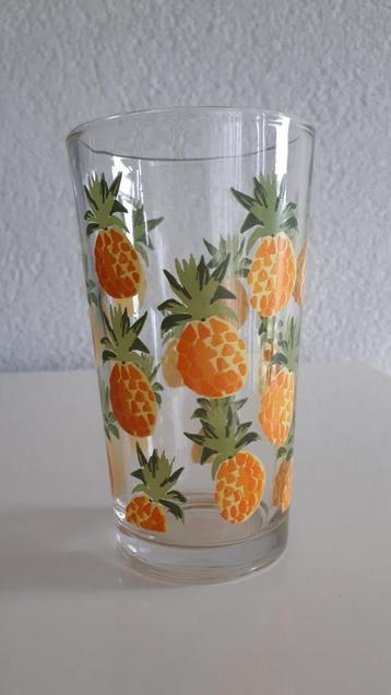 Glas met Ananas opdrukken