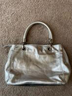 Arcadia Leren Handtas, Sieraden, Tassen en Uiterlijk, Tassen | Damestassen, Verzenden, Zo goed als nieuw, Grijs, Handtas